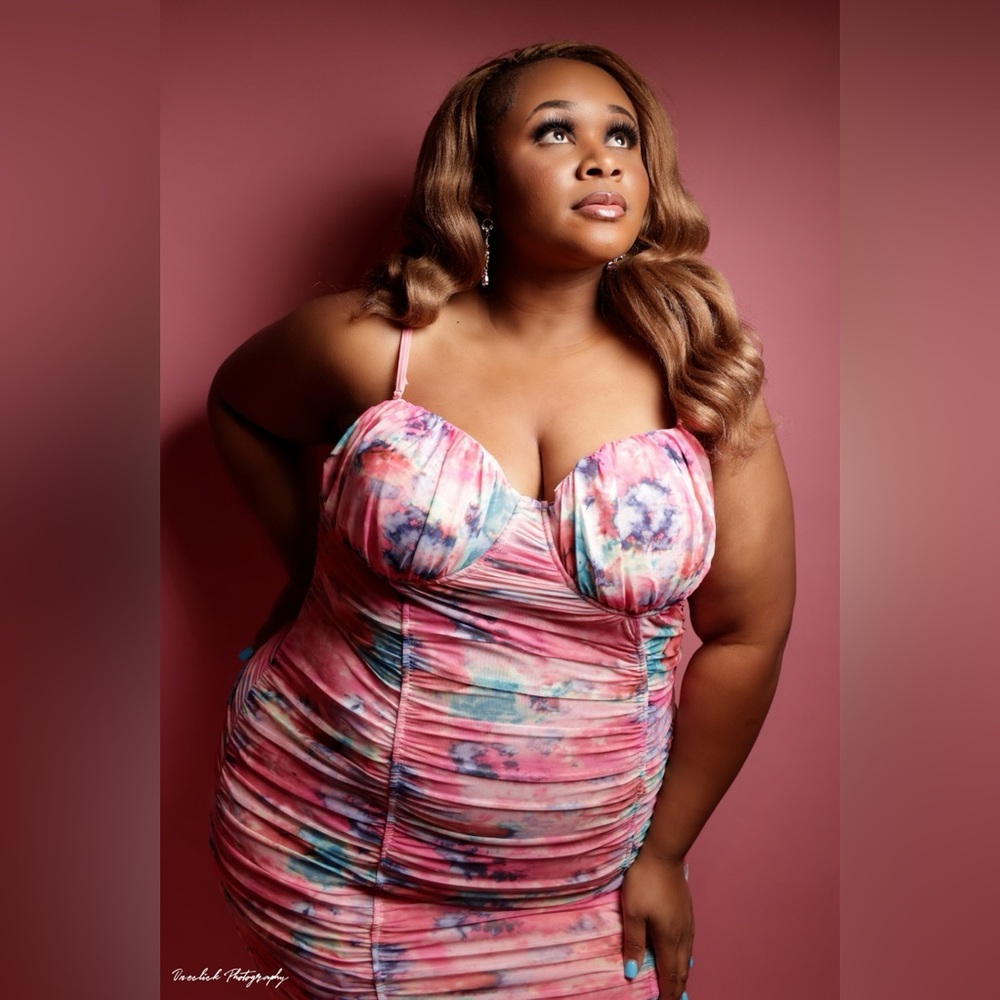Colorful Fashionnova Dress #Cotton candy 🍭